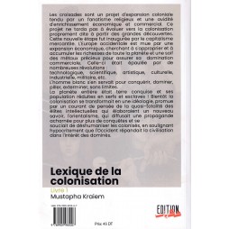 lexique de la colonisation - livre 1