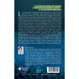 La distinction entre découverte et invention en matière de brevet: le cas des biotechnologiques