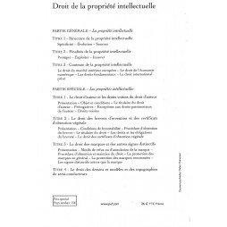 droit de la propriété intellectuelle