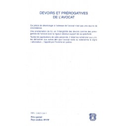 devoirs et prérogatives de l'avocat