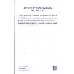 devoirs et prérogatives de l'avocat